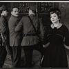 Claudette Colbert [at right] and unidentified others in the stage production Julia, Jake and Uncle Joe