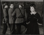 Claudette Colbert [at right] and unidentified others in the stage production Julia, Jake and Uncle Joe
