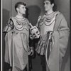 Roddy McDowall and Christopher Plummer in publicity photo for the 1955 American Shakespeare Festival production of Julius Caesar
