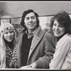Brian Bedford, Jill Clayburgh and unidentified in rehearsal for the 1974 Broadway production of Jumpers