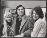 Brian Bedford, Jill Clayburgh and unidentified in rehearsal for the 1974 Broadway production of Jumpers