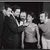 Josip Elic, Louis Guss, Ellen Madison and unidentified others in rehearsal for the stage production Juniper and the Pagans