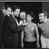 Josip Elic, Louis Guss, Ellen Madison and unidentified others in rehearsal for the stage production Juniper and the Pagans