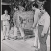 David Wayne, Josip Elic, Louis Guss and unidentified in the stage production Juniper and the Pagans