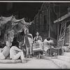David Wayne, Ellen Madison [center] and unidentified others in the stage production Juniper and the Pagans