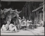 David Wayne, Ellen Madison [center] and unidentified others in the stage production Juniper and the Pagans