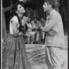 Ellen Madison and David Wayne in the stage production Juniper and the Pagans