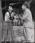 Ellen Madison and David Wayne in the stage production Juniper and the Pagans