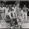 Mario Alcalde, David Wayne [center front], Louis Guss [left] Josip Elic [back center] and unidentified others in the stage production Juniper and the Pagans