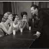Patricia Cutts, Lee Venora, Joan Weldon and Alfred Drake in rehearsal for the stage production Kean