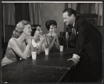 Patricia Cutts, Lee Venora, Joan Weldon and Alfred Drake in rehearsal for the stage production Kean