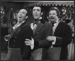 Christopher Hewett [center] and unidentified others in the stage production Kean