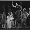 Alfred Drake [center] and unidentified others in the stage production Kean