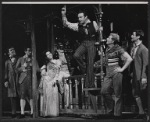 Alfred Drake [center] and unidentified others in the stage production Kean