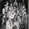 Yul Brynner and ensemble of child performers in publicity photo for the 1951 Broadway production of The King and I
