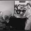 Richard Rodgers and Risë Stevens in rehearsal for the stage production The King and I