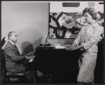 Richard Rodgers and Risë Stevens in rehearsal for the stage production The King and I