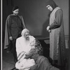 Sydney Walker [center] and unidentified others in the 1959 Players Theatre production of King Lear