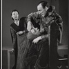 Joyce Ebert [left], Richard Mathews [right] and unidentified [center] in the 1959 Players Theatre production of King Lear