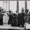 Frank Silvera [center] and unidentified others in the 1962 NY Shakespeare production of King Lear