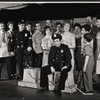 Tom Pedi, Francine Beers [center] and unidentified others in the stage production King of the Whole Damn World