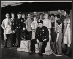 Tom Pedi, Francine Beers [center] and unidentified others in the stage production King of the Whole Damn World