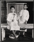 Sheldon Golomb and unidentified in the stage production King of the Whole Damn World