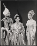 Alfred Drake, Lee Venora and Anne Jeffreys in the 1965 revival of the stage production Kismet