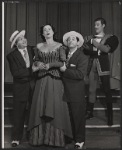 Tom Pedi, Kitty Carlisle, Al Nesor and David Atkinson in the 1956 revival of the stage production Kiss Me Kate