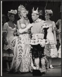 Joan Diener, Menasha Skulnik [center] and unidentified others in the stage production La Belle