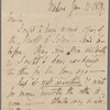 Autograph letter signed to Charles Ollier, 11 January 1818