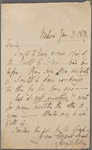 Autograph letter signed to Charles Ollier, 11 January 1818