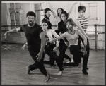 Alvin Ailey and dancers in rehearsal for the stage production La Strada