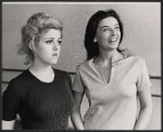 Bernadette Peters and Donna Theodore in rehearsal for the stage production of La Strada