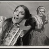 Donna Curtis [right] and unidentified in the stage production Lady Audley's Secret