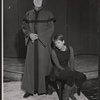 Julie Harris and George Macready in rehearsal for the touring production of the stage play The Lark