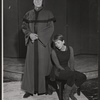 Julie Harris and George Macready in rehearsal for the touring stage production The Lark