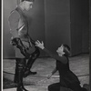 Paul Roebling and Julie Harris in rehearsal for the Broadway production of The Lark
