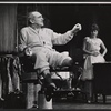 Sam Levene and Alix Elias in the 1964 Broadway production of The Last Analysis