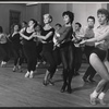 Dancers in rehearsal for the stage production Let It Ride!