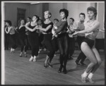 Dancers in rehearsal for the stage production Let It Ride!