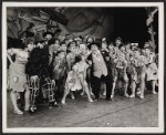 Stubby Kaye [center] and unidentified others in the stage production Lil' Abner