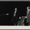 Fred Gwynne [left] and unidentified in the stage production The Lincoln Mask