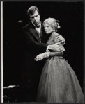 Fred Gwynne and Eve Marie Saint in the stage production The Lincoln Mask