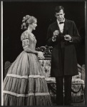 Eve Marie Saint and Fred Gwynne in the stage production The Lincoln Mask