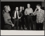 Diane Kagan, Edward Grover, Joseph Warren, Paul Rossilli, Ken Howard and John Christopher Jones in rehearsal for the stage production Little Black Sheep