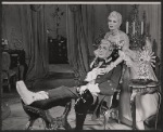 Reginald Gardiner and Eva Gabor in the stage production Little Glass Clock