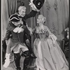 Reginald Gardiner, Eva Gabor and unidentified [left] in the stage production Little Glass Clock