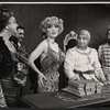 Adnia Rice [at left], Virginia Martin [center] and Sid Caesar [seated] in the 1962 stage production Little Me
