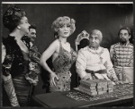 Adnia Rice [at left] Virginia Martin [center] Sid Caesar [seated] in the 1962 stage production Little Me